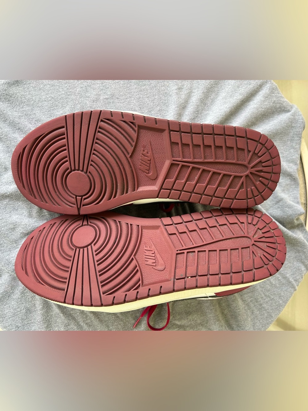 Jordan 1 Noble Red and White Low-Top Sneakers - Picture 8 of 9